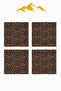 Digital Printed Soft Textured 4-Piece Throw Pillow Cover Set (43X43 cm) Krl0022 - 3