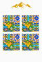 Digital Printed Soft Textured 4-Piece Throw Pillow Cover Set (43X43 cm) Krl0059 - 3