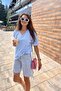 V-Neck Oversized Unisex T-Shirt 1Vq1