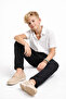 Boys' Black Elastic Waist Lace-Up Comfortable Cut Jogger Pants 9-16 Years - 6
