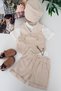 My Little Boy's Gentleman Vest and Hat Baby Boy Shorts 4-Piece Set - Cream - 2