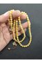 10.38 Gr Sketched Cemil Masterpiece Hand Painted Russian Rock Drop Amber Prayer Prayer Beads - 4