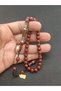 Zeyn Usta's Work Silver Necklace with Amber Pendant - 4