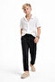 Boys' Black Elastic Waist Lace-Up Comfortable Cut Jogger Pants 9-16 Years - 7