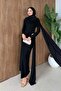 Sultan Shawl Detail Dress Black - 3