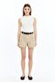 Sleeveless Bicycle Collar Body Suit White - 7