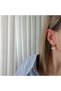 Xuping Zircon Baguette Stone 3-Piece Look Women's Earrings