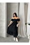 Gipe Detailed Strapless Elegant Dress - 5