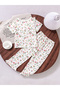 Girls Floral Print Ruffle T-Shirt and Pyjama Set - 2