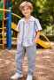 Boy's Striped Shirt and Pants Set Summer Stylish Combination I Comfortable Combed Cotton Set I Boy's Set