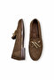 Women's Suede Brown Loafer Orthopedic Sole - 4