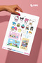 Sanrio Coloring and Sticker Book A4 |   50 Pages of Coloring + 20 Stickers |   Children's Activity Book - 3