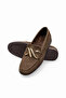 Women's Suede Brown Loafer Orthopedic Sole - 5