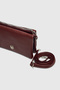 Keira Burgundy Matte Long Strap Wallet Detailed Crossbody Women's Hand and Shoulder Bag - 5