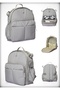 Luxury Gray Mother Baby Care Backpack Best Quality Baby Care Bag Models