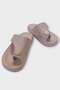 Stylish Flip Flops with Buckle Detail, Comfortable Daily Women's Slippers Beige - 3