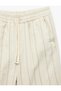 Striped Beige Boys' Shorts 6Skb40012Tw - 4
