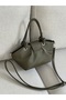 Women's Knot Strap Skin-Look Hand and Shoulder Bag Modern Daily Crossbody Bag En30 Size15 - 5