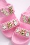 Women's Trendy Design Floral Detailed Knitted Strap Comfort Slippers - 5