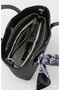 Scarf-Detail 4-Section Adjustable Long Strap Shoulder and Crossbody Bag Navy Blue - 7