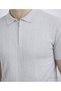 Gray Polo Collar Half Zipper Men's T-Shirt - 4