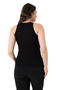 Women's Cotton Ribbed Look Halter Neck Top - 4