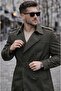 Belted Long Men's Trench Coat - 3