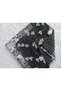 Nergis Igne Oyasi Black Cotton Writing Scarf Hijab Prayer Cover Headscarf