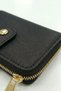 Black Snap Fastener Zipper Wallet 243 - 2