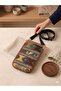 Ethnic Patterned Woven Phone Holder Shoulder Bag