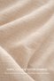 Women's Sand Beige Linen Low Sleeve Loose Fit Shirt - 5