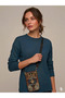Ethnic Patterned Woven Phone Holder Shoulder Bag - 2