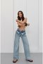 Trend Premium High Waist Wide Leg Jean Denim Palazzo Pants-Premium High Rise Wide Leg Jean - 4