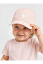 Pink Rabbit Embroidered Baby Girl Cap Hat by Güli̇s Gi̇yi̇m - 3