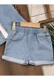 Denim Shorts, Shirt, Sleeveless T-Shirt, Bear Print, Embroidery Detail, Cap, 4-Piece Summer Baby Boy Set - 4
