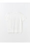 Xside White Crew Neck Printed Short Sleeve Women's T-Shirt - 7