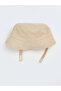 Özmarka New Season Beige Baby Boy Bucket Hat - 3