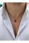Sirion Navy Blue Baguette Stone Gold Color Steel Men's Necklace – Twisted Chain - 4