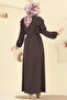 Hijab Dress with Flounces on the Sleeves - 3