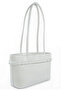 White Shiny Looking Belt Detailed Bucket Model Women's Shoulder Bag - 3