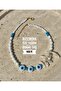 Special Design and Glass Bead Eye Necklace - 3
