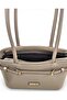 Beige Color Shiny Looking Belt Detailed Bucket Model Women's Shoulder Bag - 7