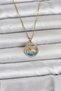 Zircon Sea Motif Women's Necklace with Golden Steel Chain for Elegant Necks - 2