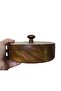 Premium Handcrafted Teak Wooden Hotpot – Natural Roti & Chapati Storage Box - 4