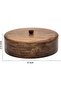 Premium Handcrafted Teak Wooden Hotpot – Natural Roti & Chapati Storage Box - 5