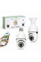 Panoramic Wi-Fi Camera E27 Bulb Type with Thread, 360° Rotation, Single Surveillance Unit - 2