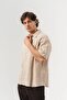 Ripple Crinkle Fabric Oversize Short Sleeve Shirt - 3