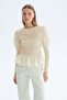 Smocked viscose-blend blouse - 3