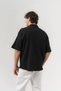 Ripple Crinkle Fabric Oversize Short Sleeve Shirt - 5