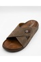 Men's Summer Anatomical Sole Faux Leather Slippers - 5